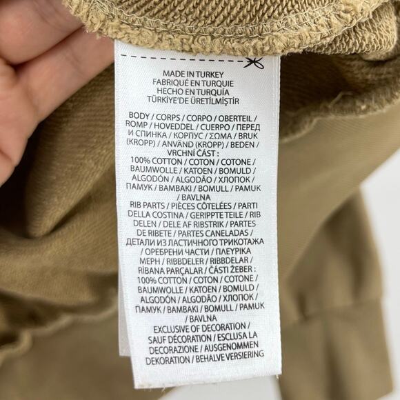 Polo Ralph Lauren | Loopback Fleece Quarter Zip Sweatshirt in Desert Khaki L - Picture 10 of 11